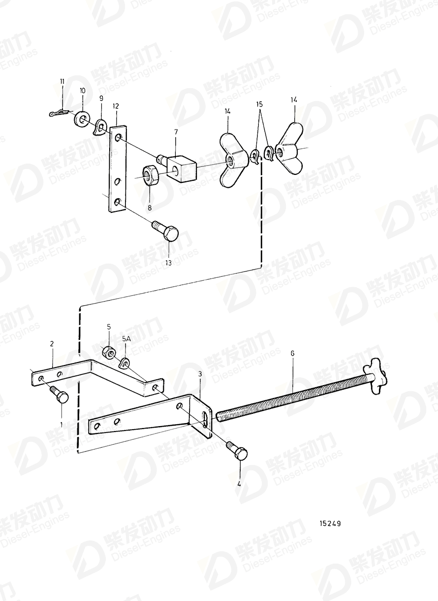 VOLVO Bracket 865198 Drawing